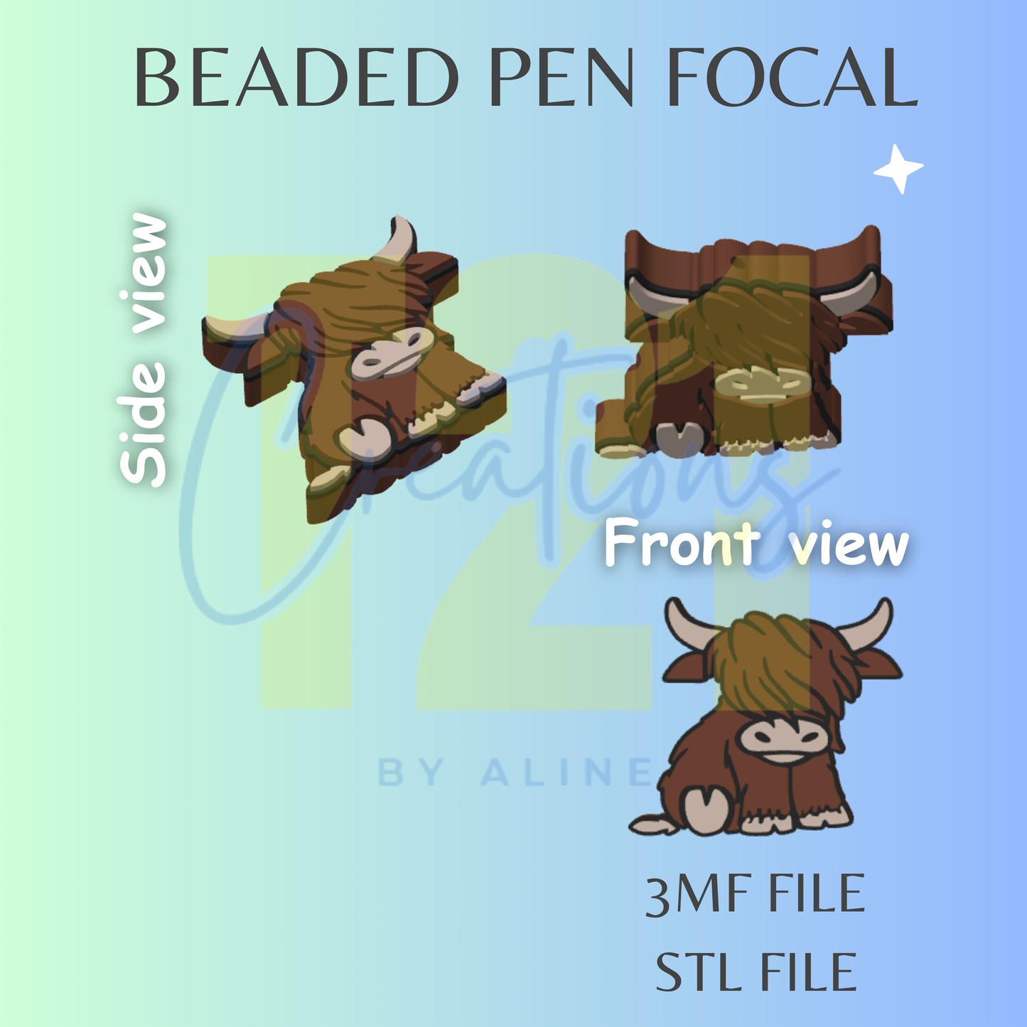 COW PEN FOCAL STL FILE