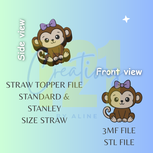 MONKEY TOPPER STL FILE
