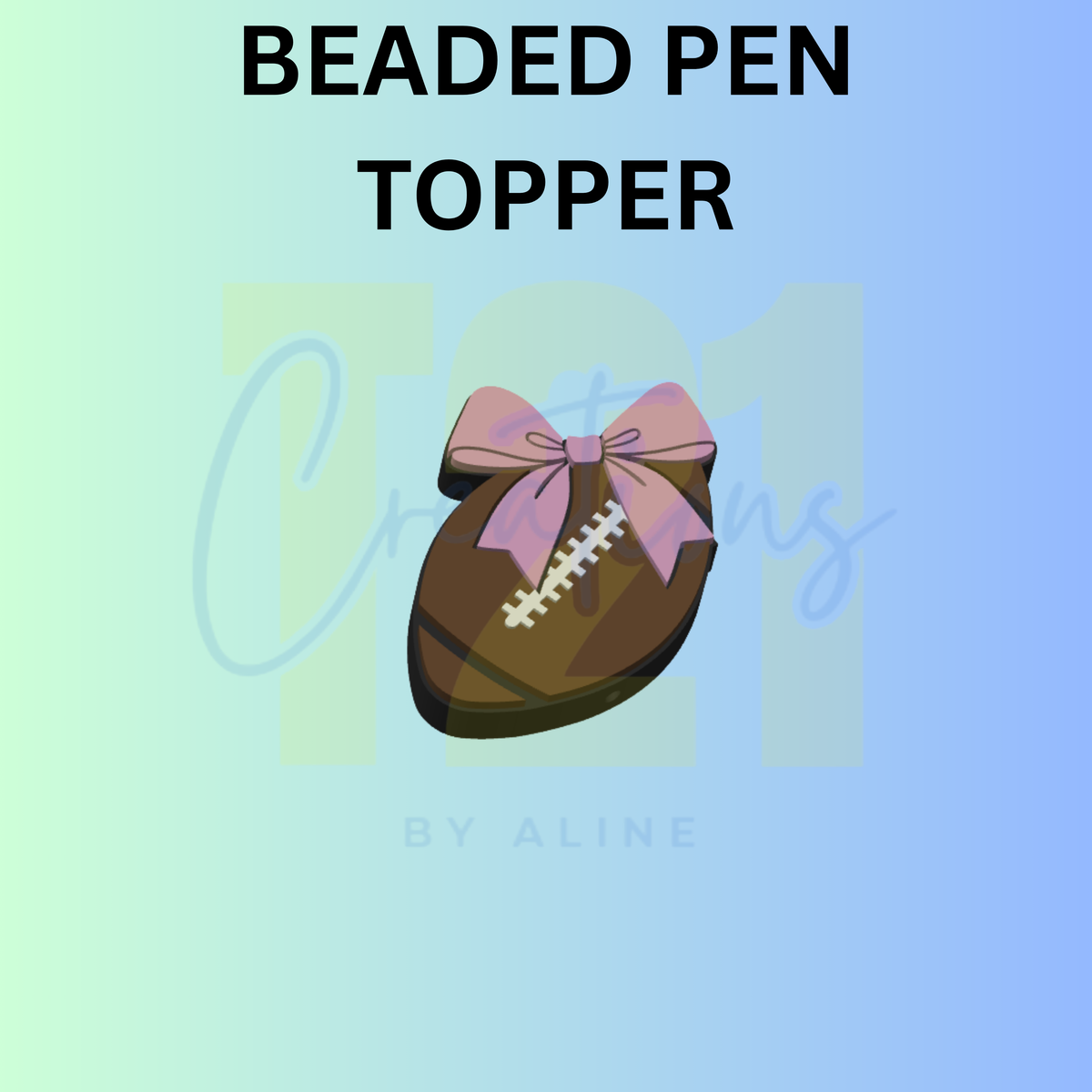 COQUETTE FOOTBALL PEN TOPPER
