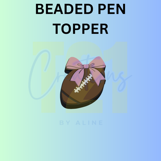 COQUETTE FOOTBALL PEN TOPPER