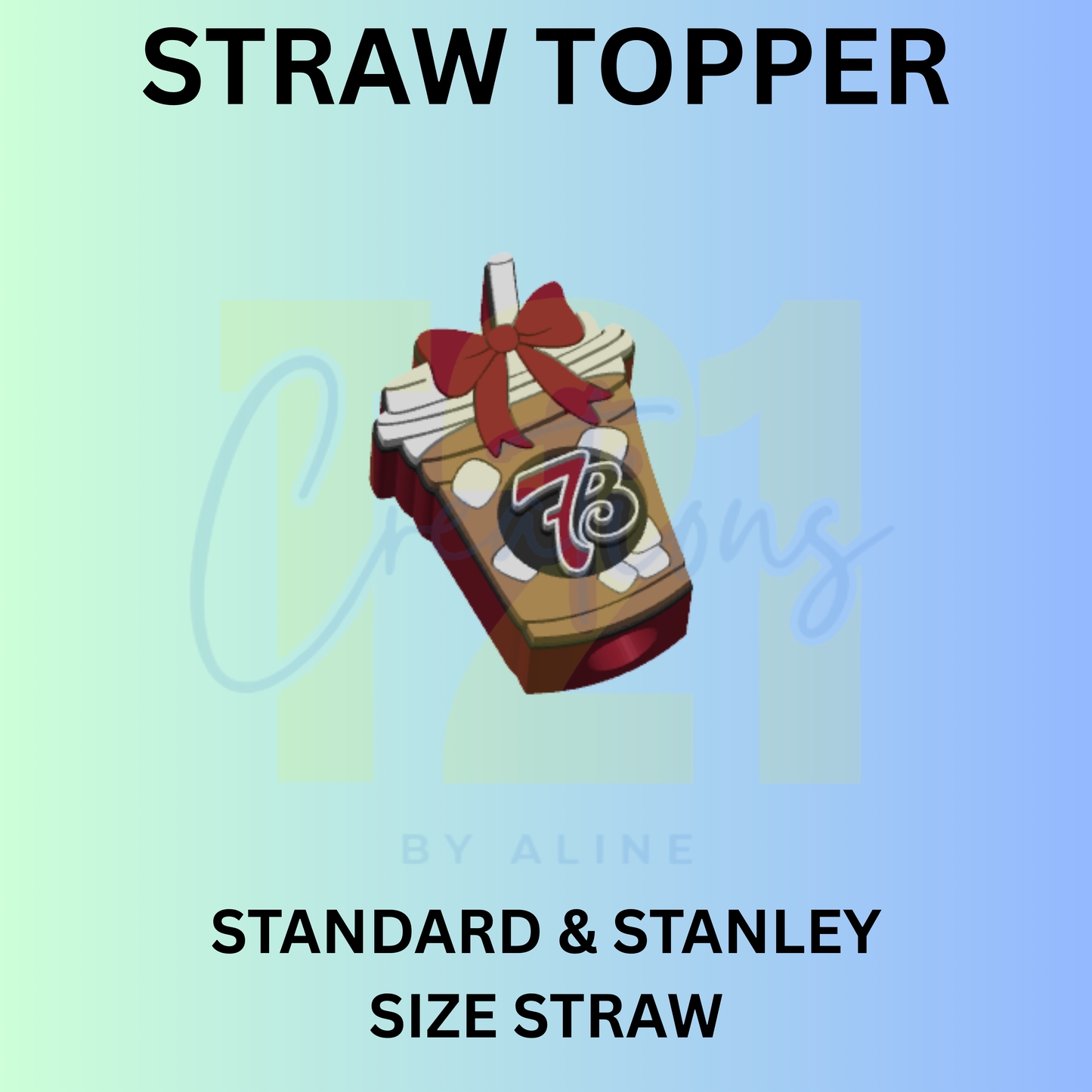 7 COFFEE STRAW TOPPER