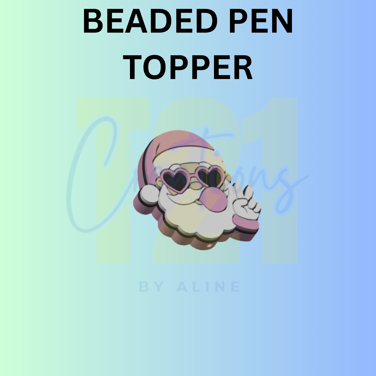 COOL SANTA PEN TOPPER