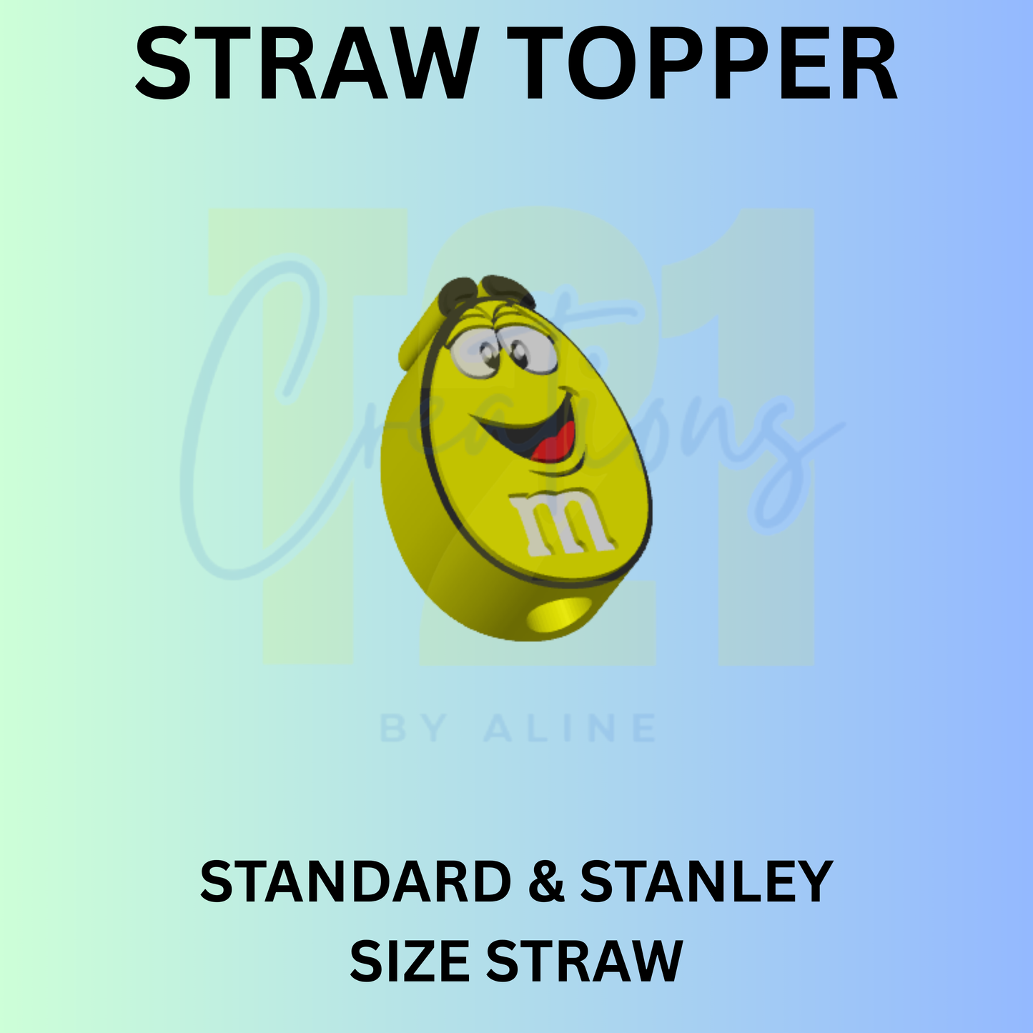 MM YELLOW STRAW TOPPER