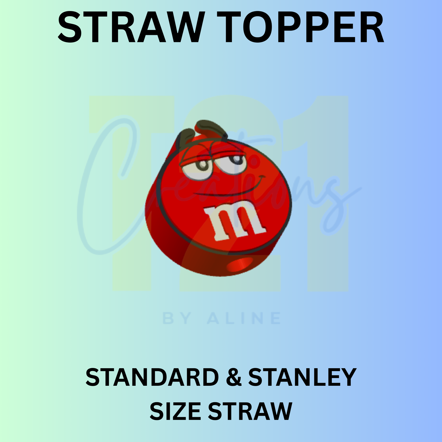 MM RED STRAW TOPPER