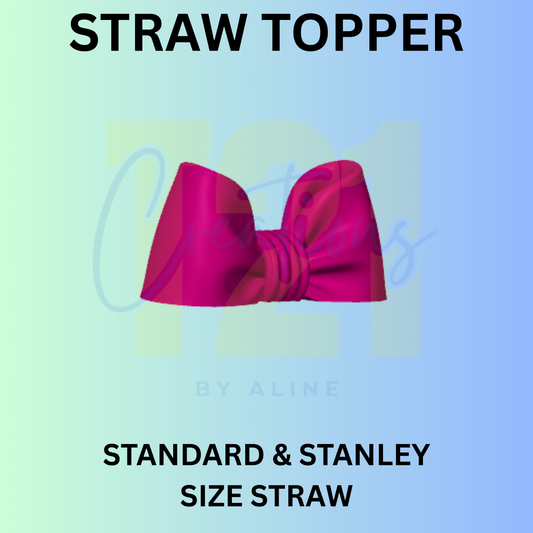 FULL BOW STRAW TOPPER