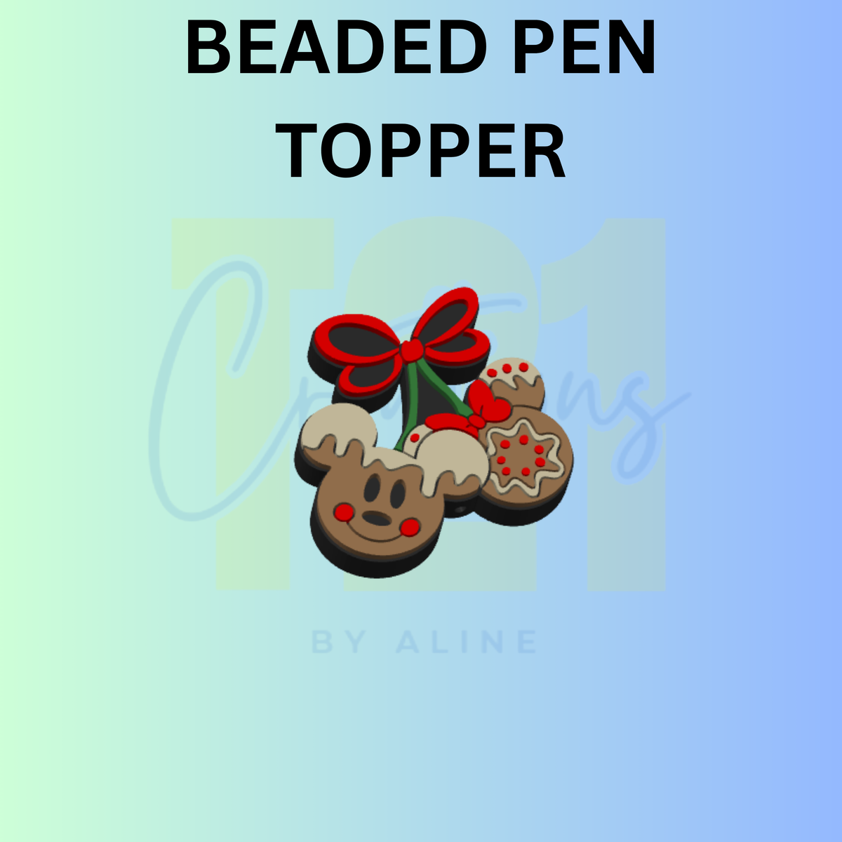 GINGER MOUSE COUPLE PEN TOPPER