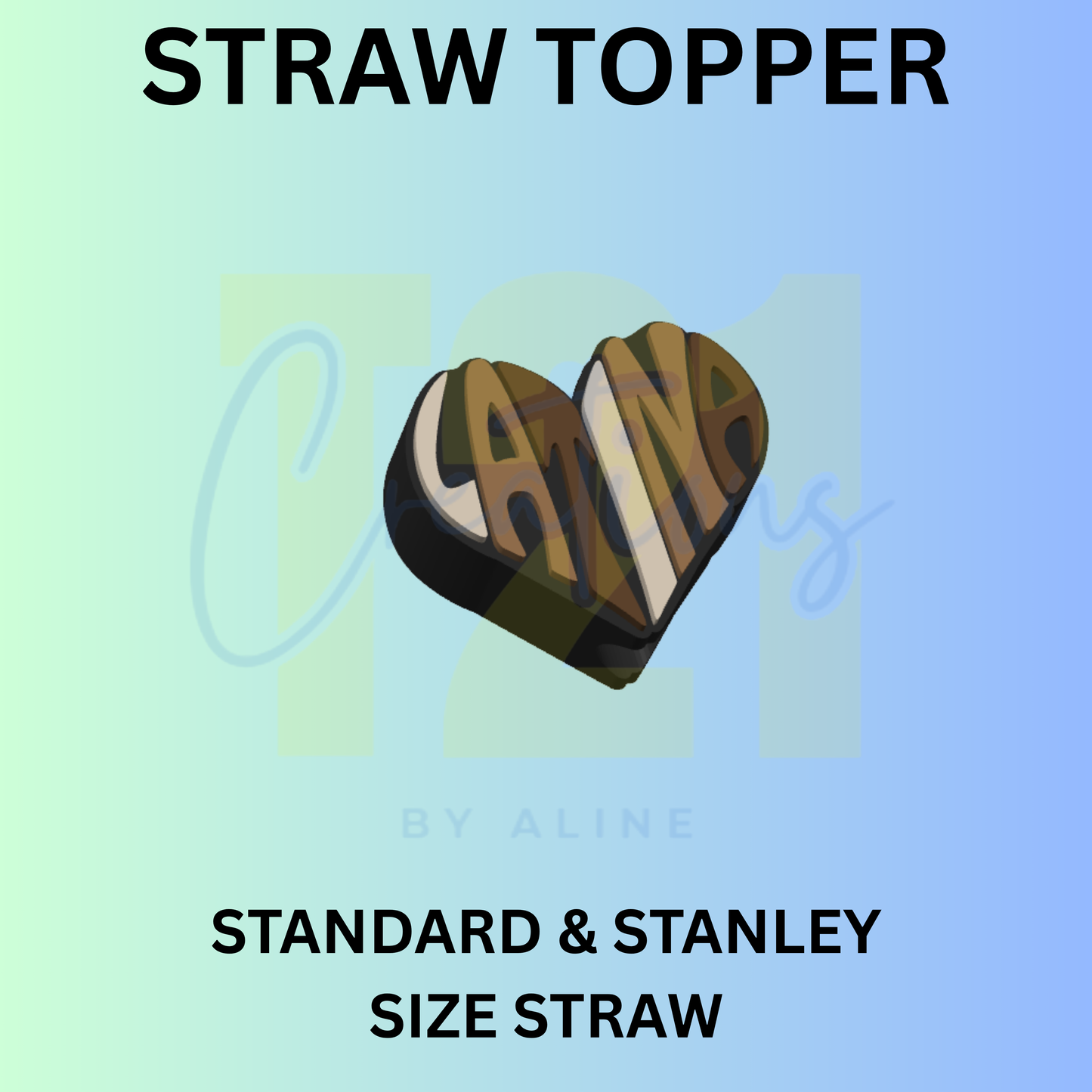 LATINA 2 STRAW TOPPER