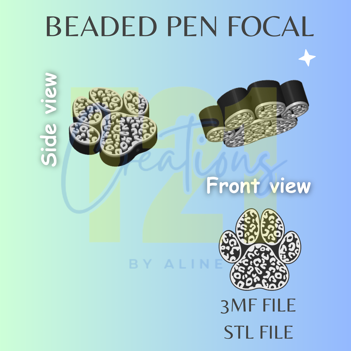PAW PEN FOCAL STL FILE