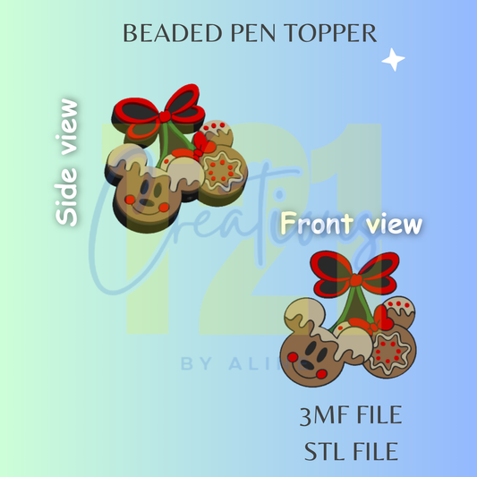 GINGER MOUSE COUPLE PEN TOPPER STL FILE