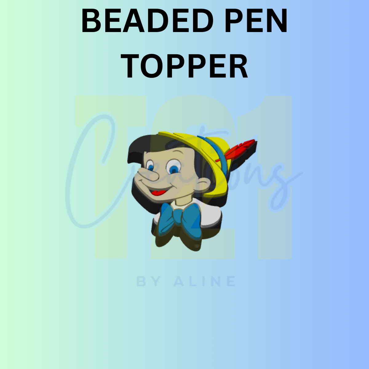 WOODEN BOY PEN TOPPER
