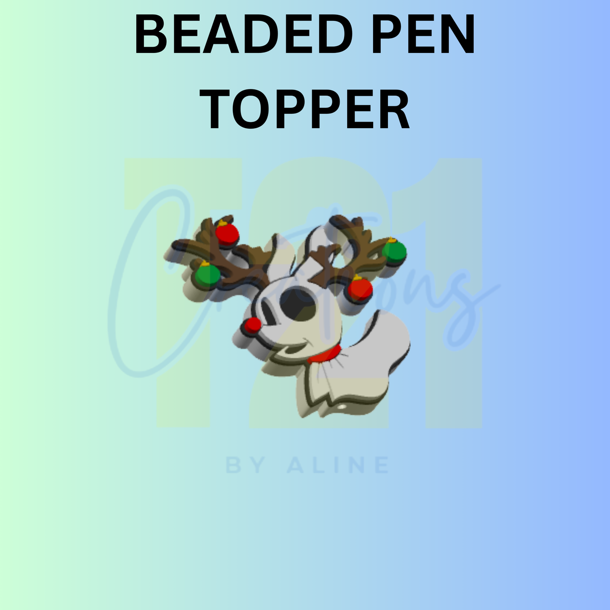 XMAS GHOST DOG PEN TOPPER