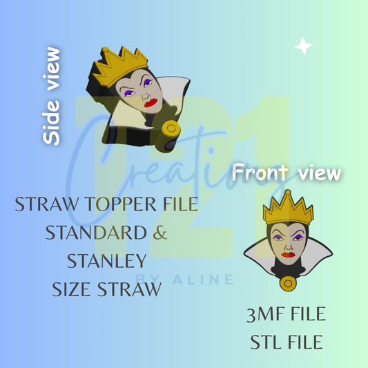 VILLAN 2 STRAW TOPPER STL FILE