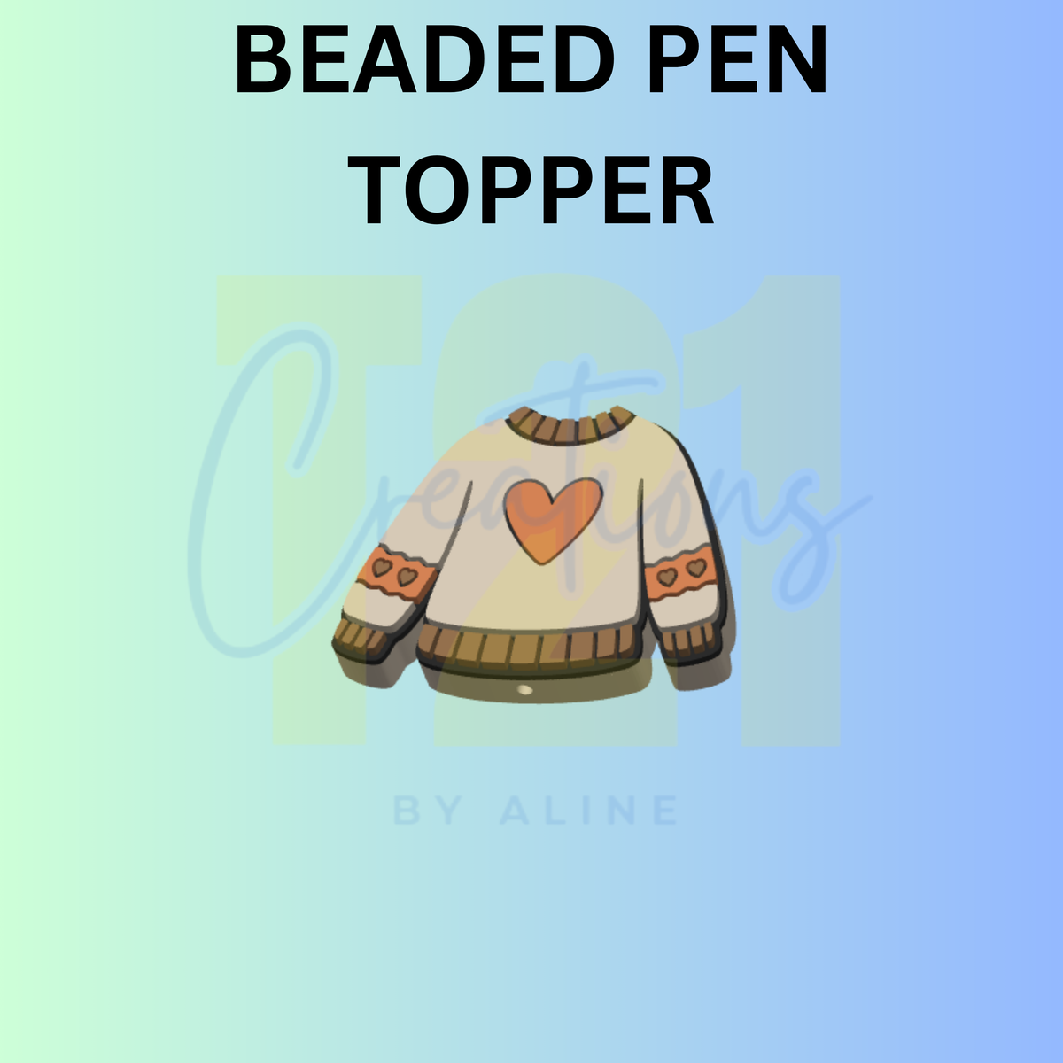 HEART SWEATER PEN TOPPER