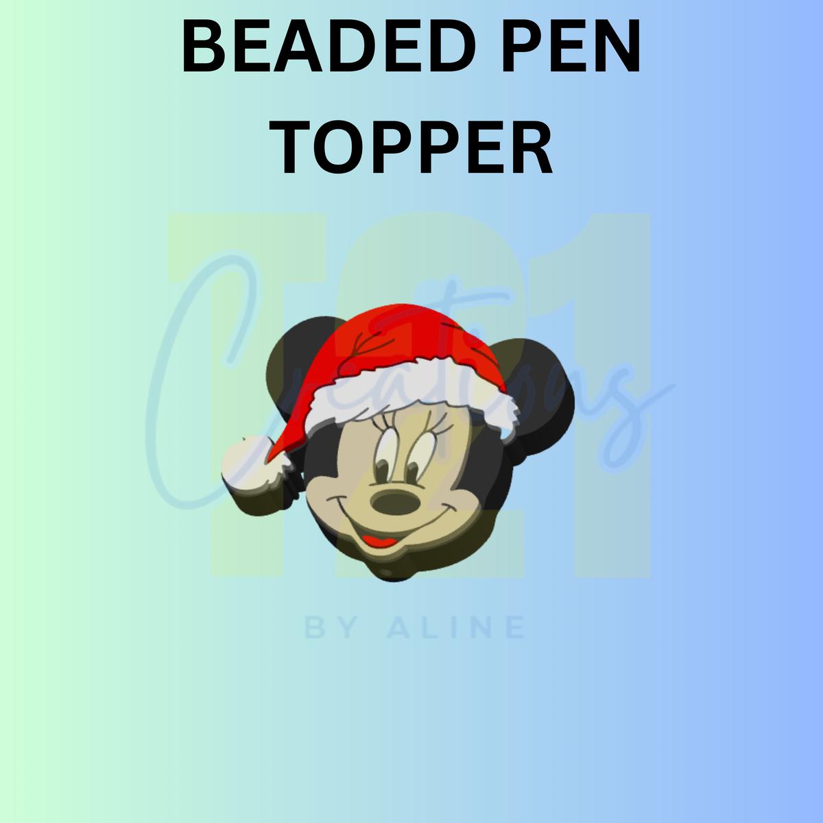 XMAS GIRL MOUSE PEN TOPPER