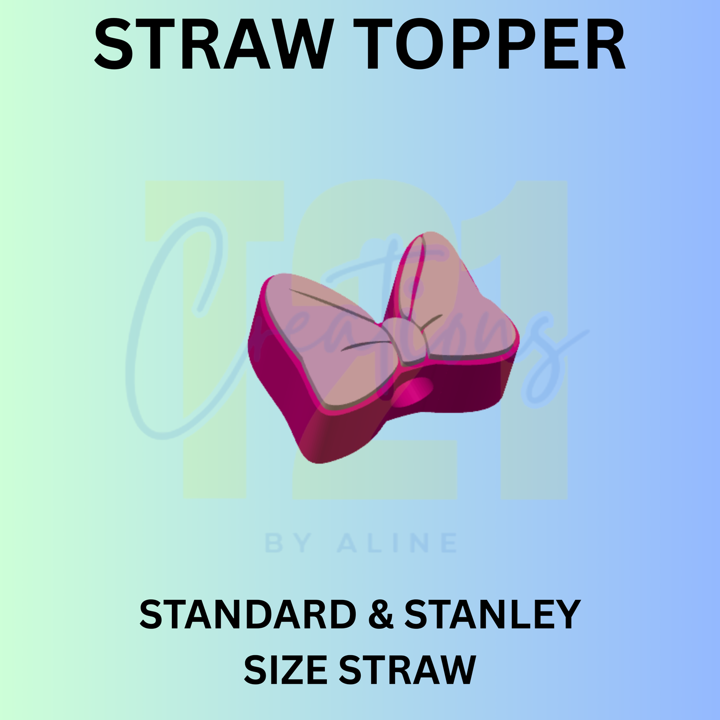 BOW 3 STRAW TOPPER