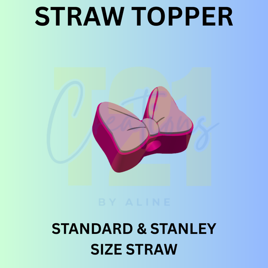 BOW 3 STRAW TOPPER