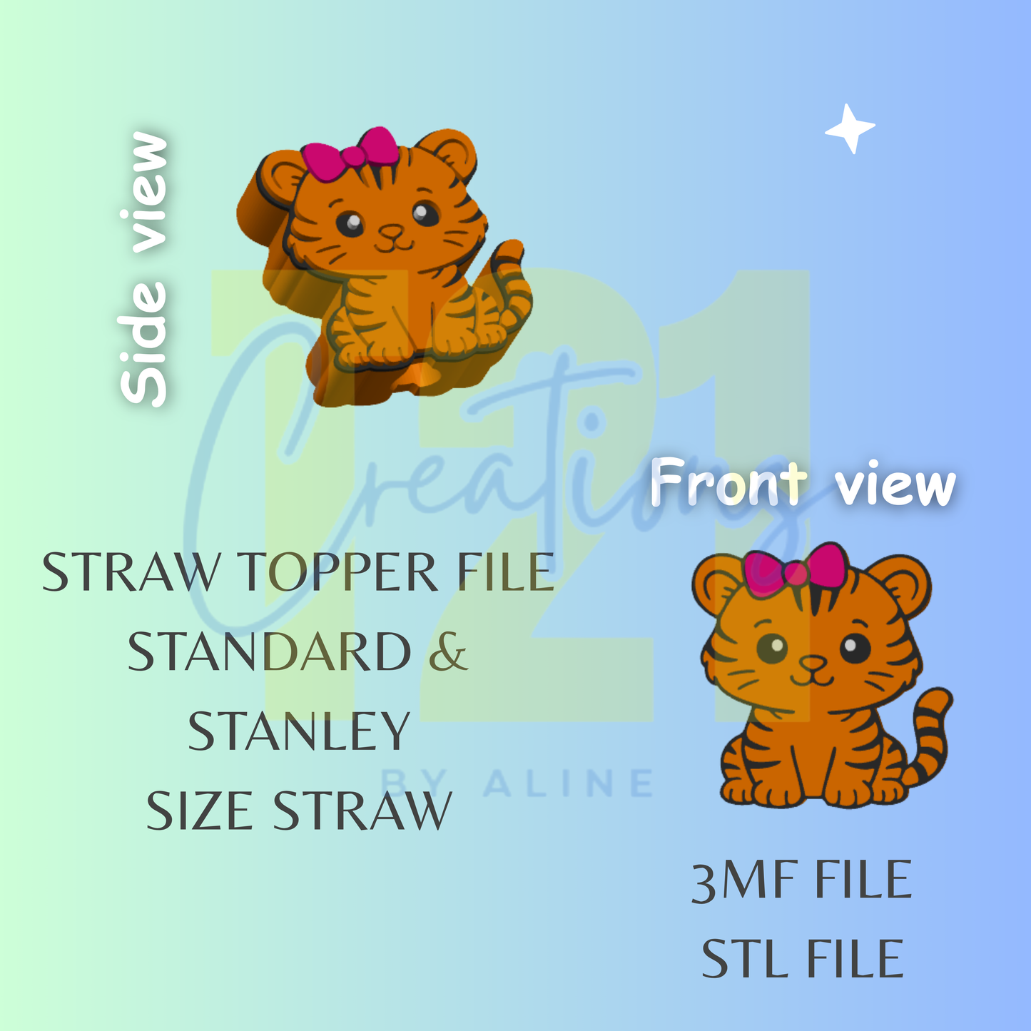 TIGER 2 TOPPER STL FILE