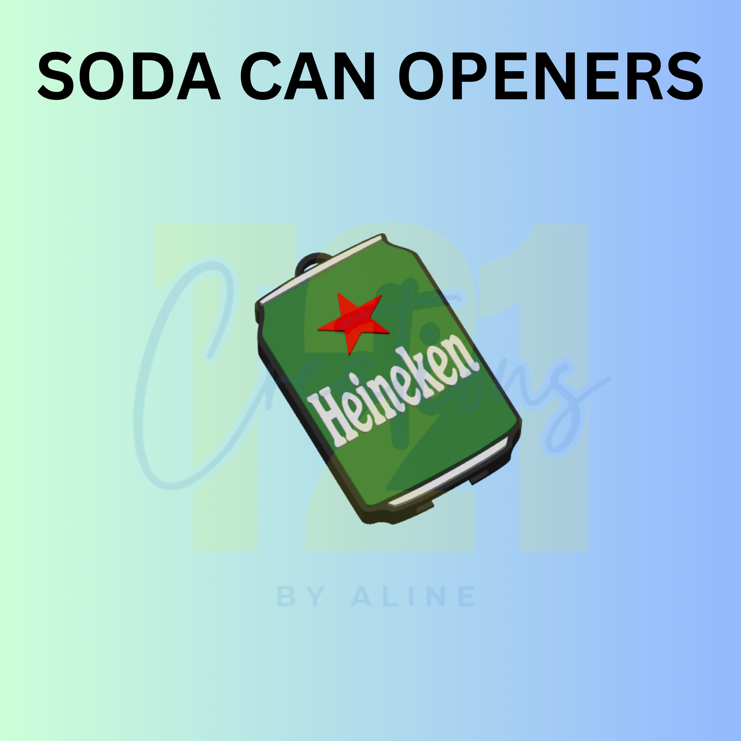 BEER 5 CAN OPENER KEYCHAIN