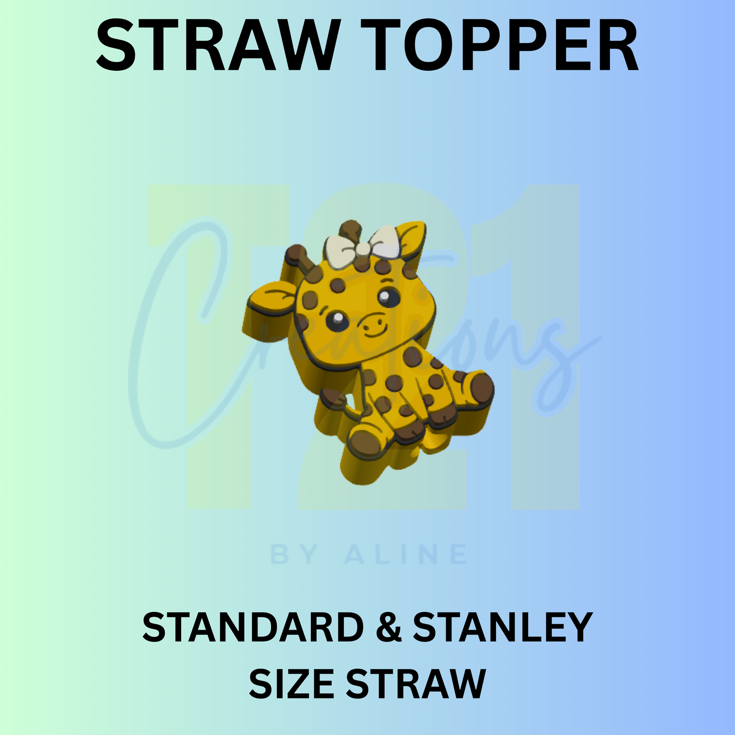 GIRAFFE STRAW TOPPER