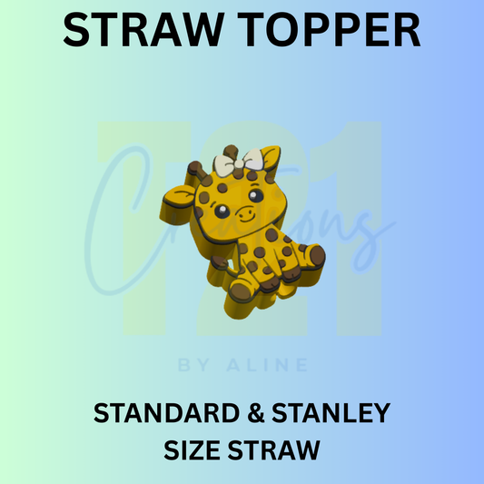 GIRAFFE STRAW TOPPER
