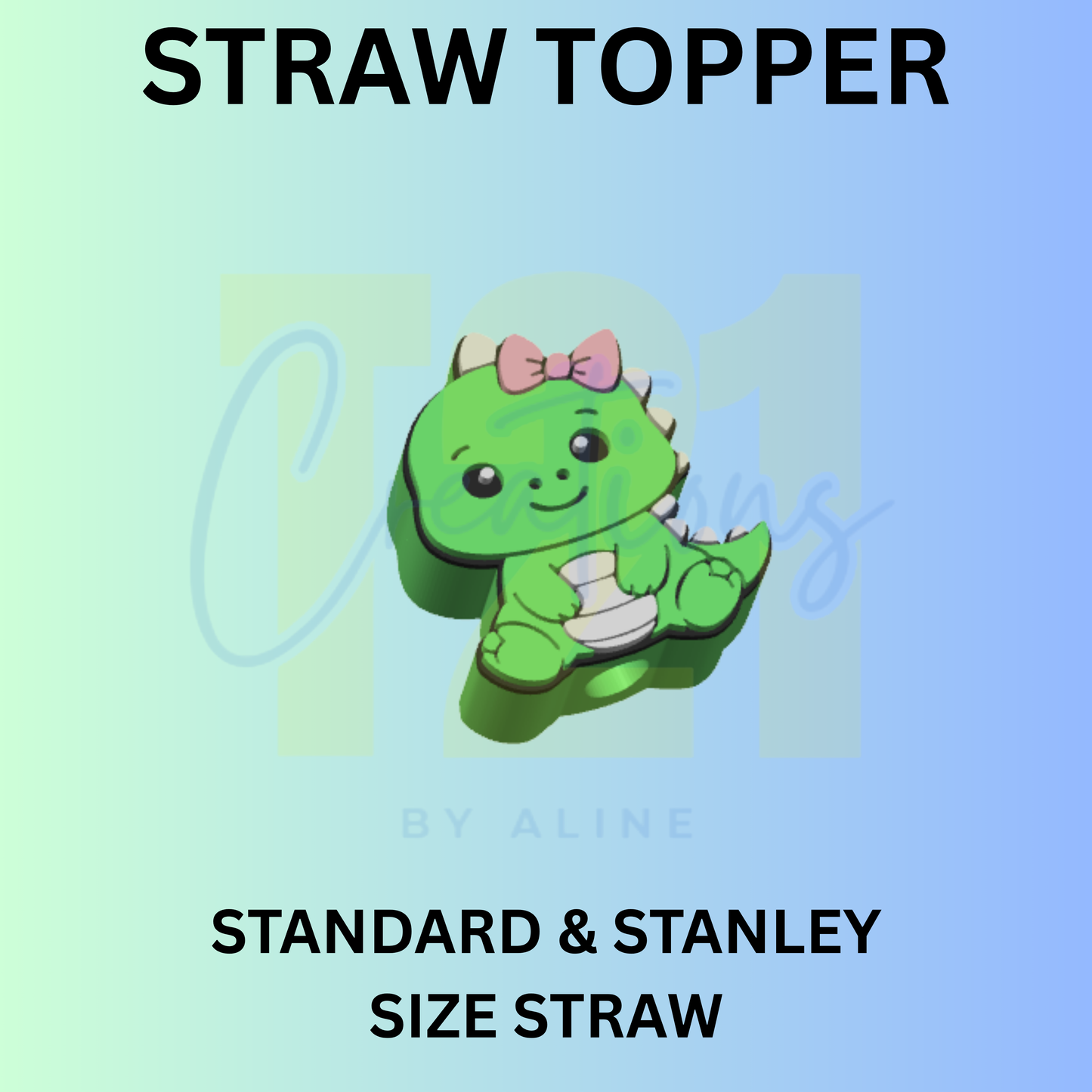 DINO STRAW TOPPER
