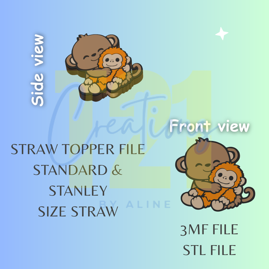 PUNCH STRAW TOPPER STL FILE