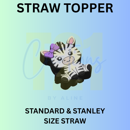 ZEBRA STRAW TOPPER