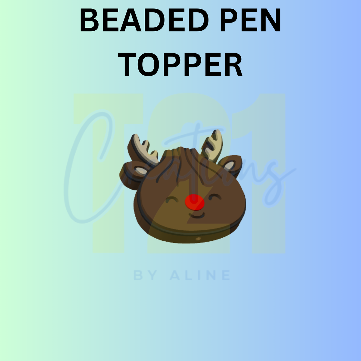 REINDEER DUMPLING PEN TOPPER