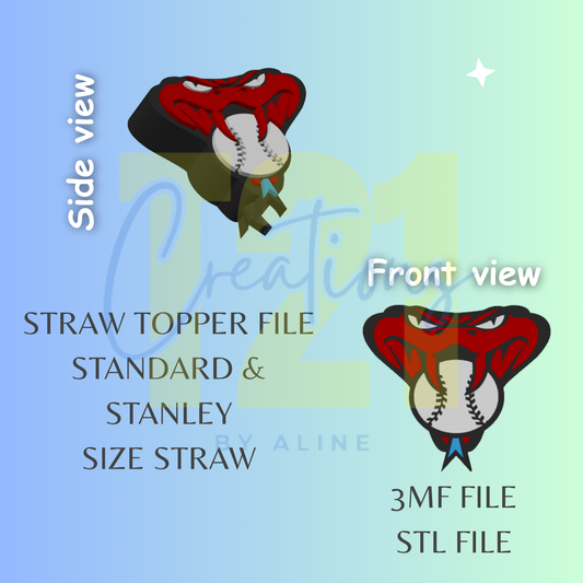 TEAM 6 STRAW TOPPER STL FILE