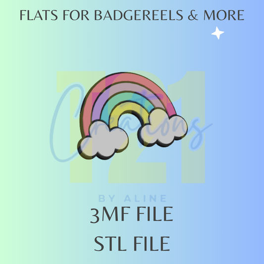 RAINBOW FLAT STL FILE
