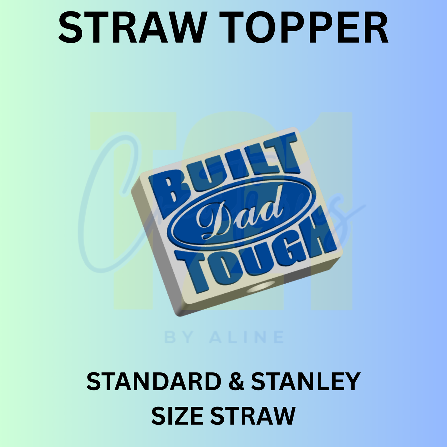 TOUGH DAD STRAW TOPPER