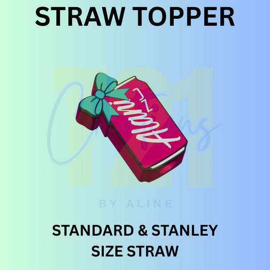 COQUETTE ENERGY DRINK STRAW TOPPER