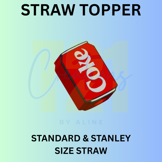 RED SODA STRAW TOPPER