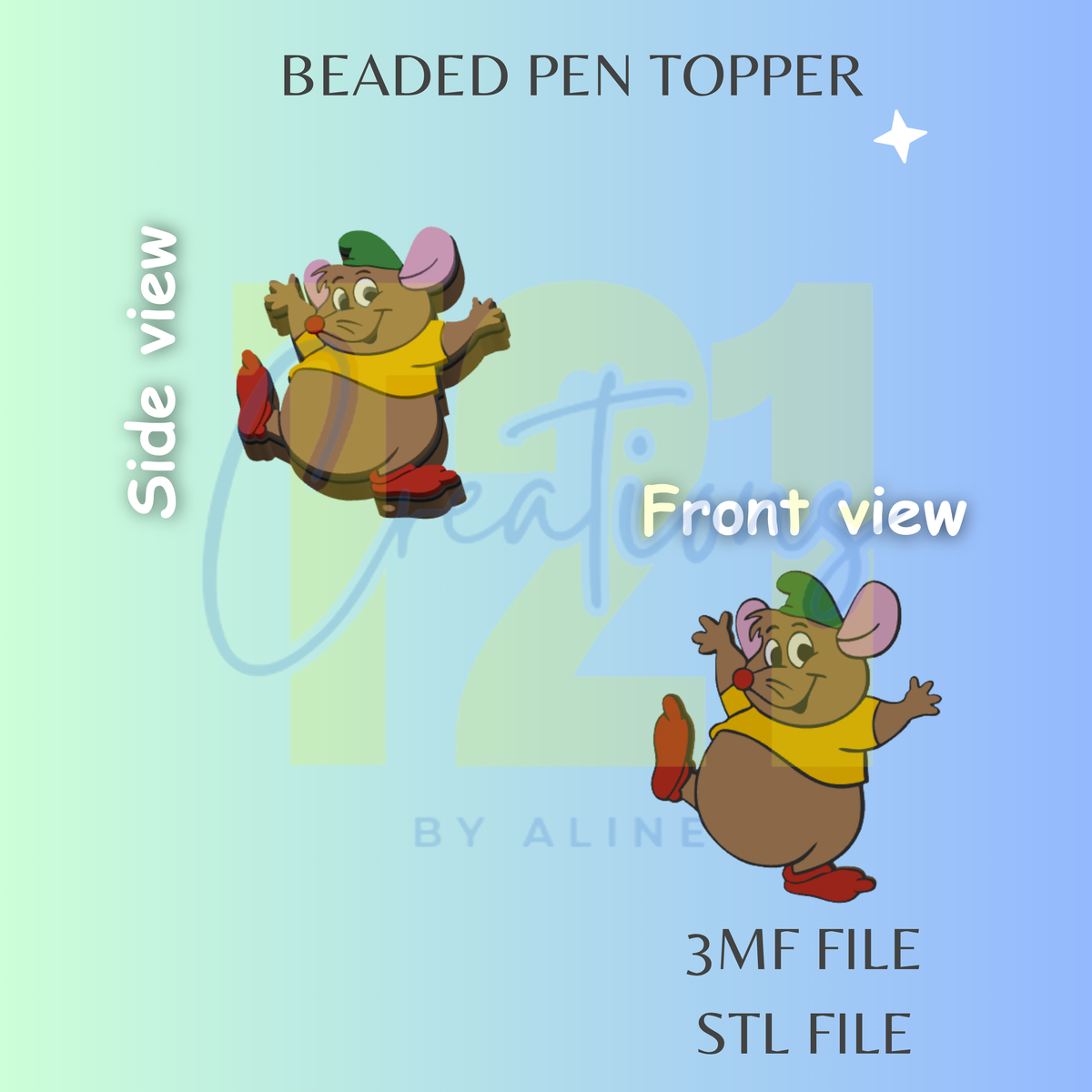 GU(S) PEN TOPPER STL FILE