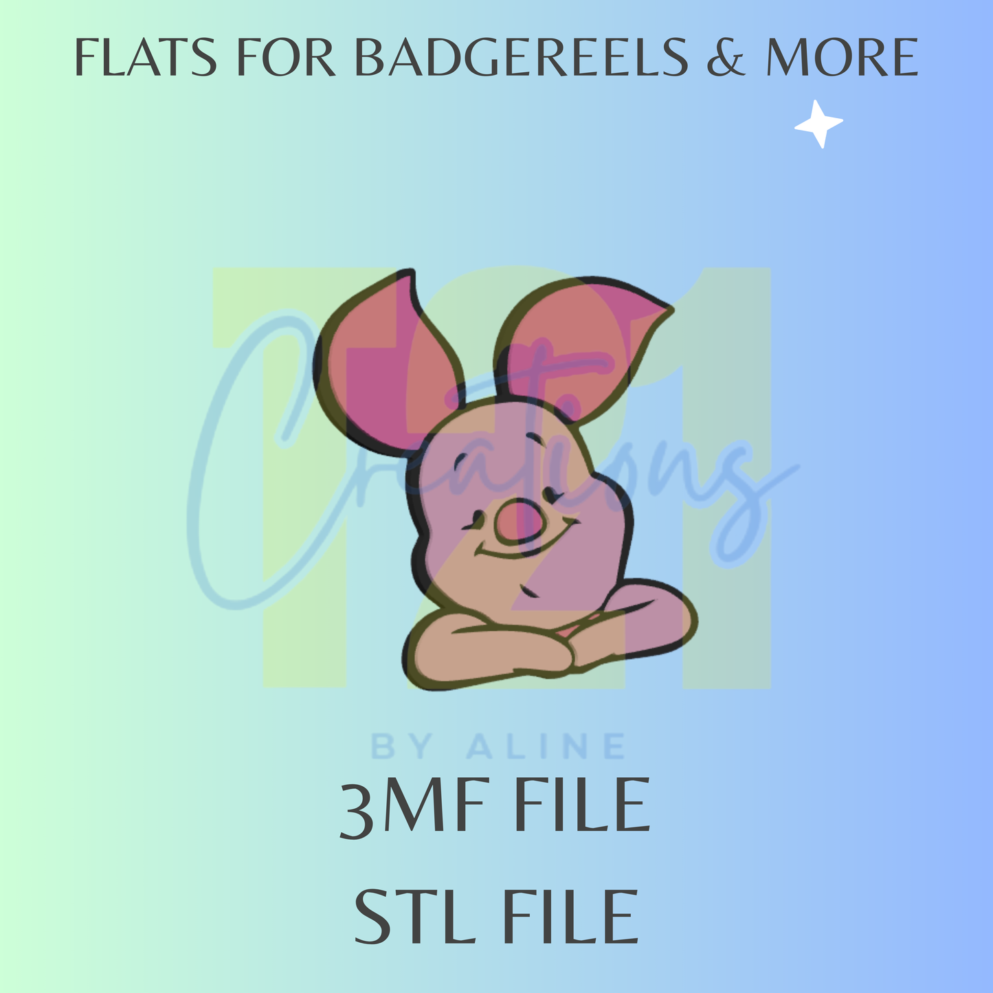 PIG FLAT STL FILE
