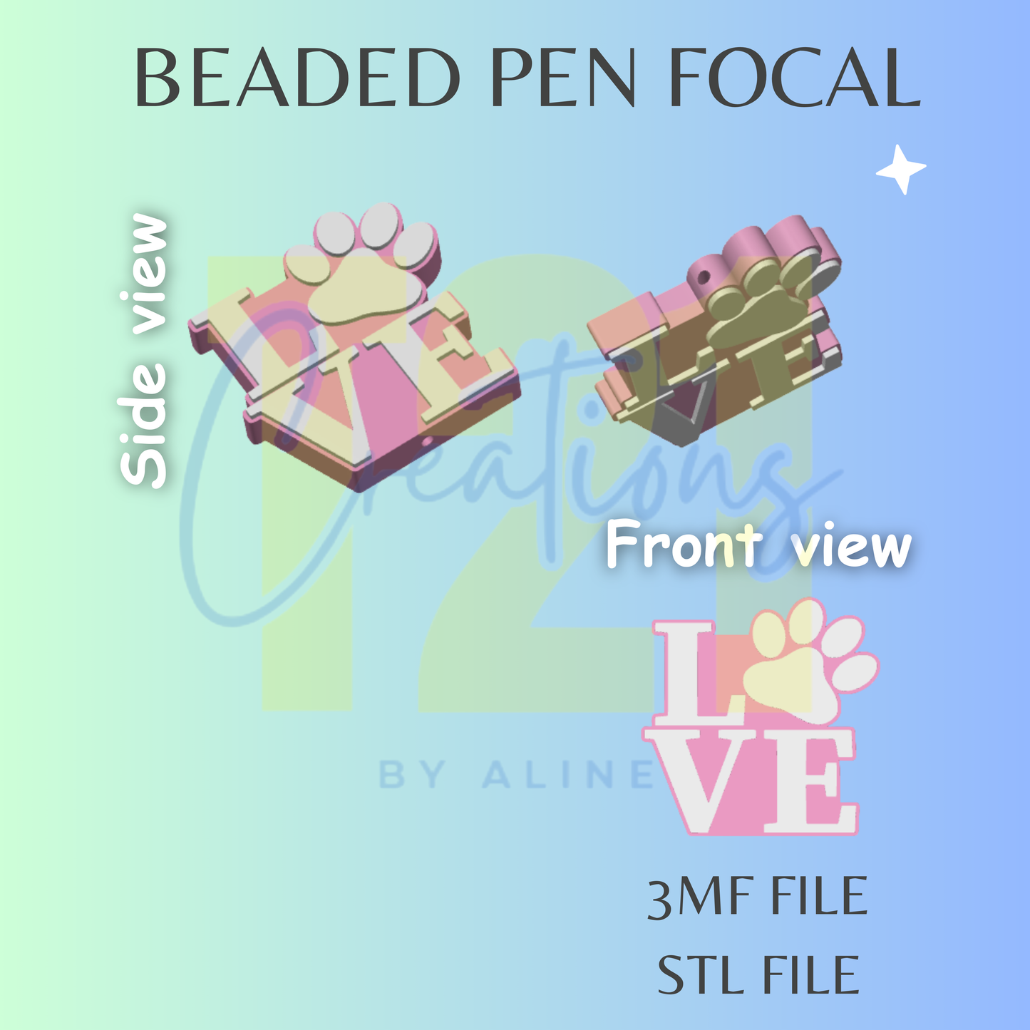 LOVE DOG FOCAL STL FILE