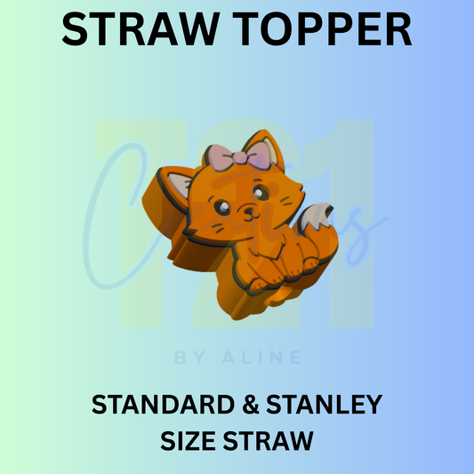 FOX STRAW TOPPER