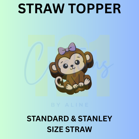 MONKEY STRAW TOPPER
