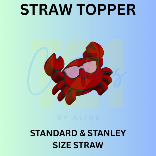 COOL CRAB STRAW TOPPER