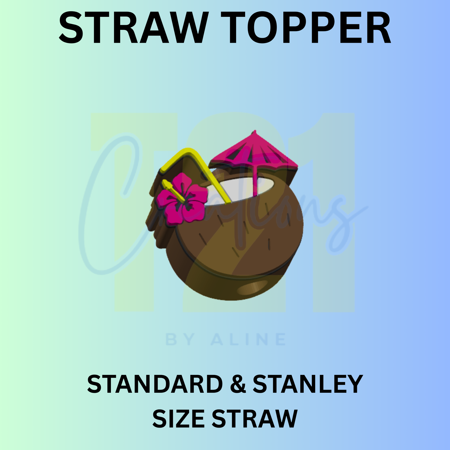 COCONUT STRAW TOPPER