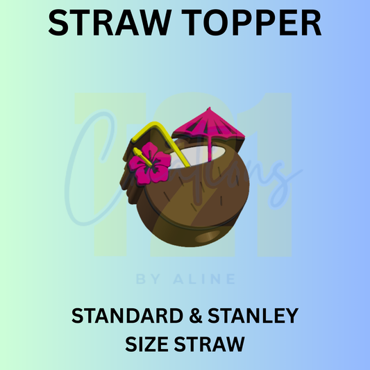 COCONUT STRAW TOPPER