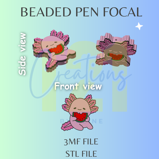 AXOLOTL PEN FOCAL STL FILE