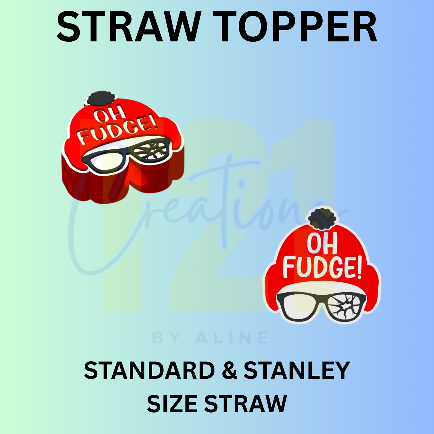 OH FUDGE STRAW TOPPER