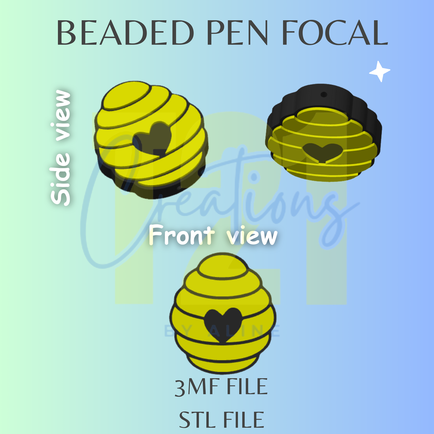BEE HIVE PEN FOCAL STL FILE