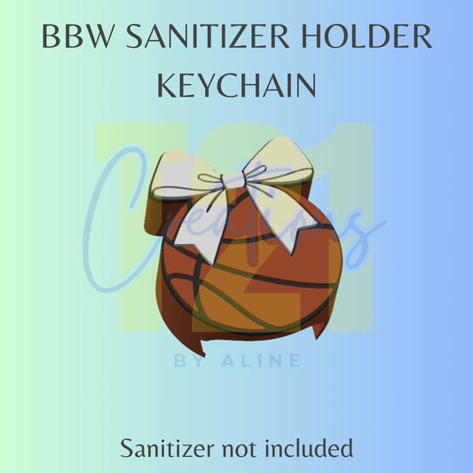 COQUETTE BASKETBALL BBW SANITIZER KEYCHAIN