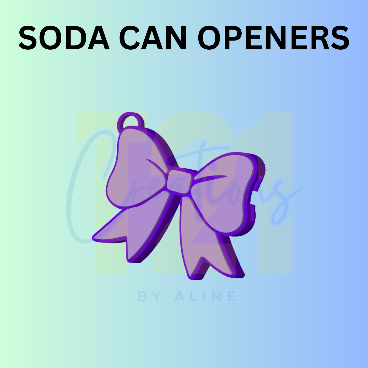 BOW SODA CAN OPENER KEYCHAIN