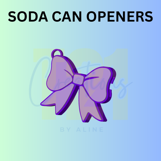 BOW SODA CAN OPENER KEYCHAIN