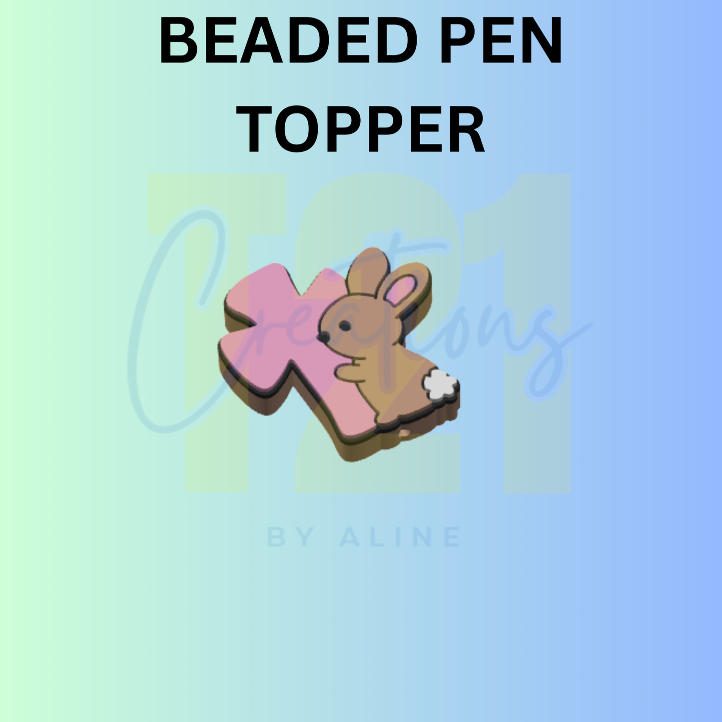 BUNNY CROSS PEN TOPPER