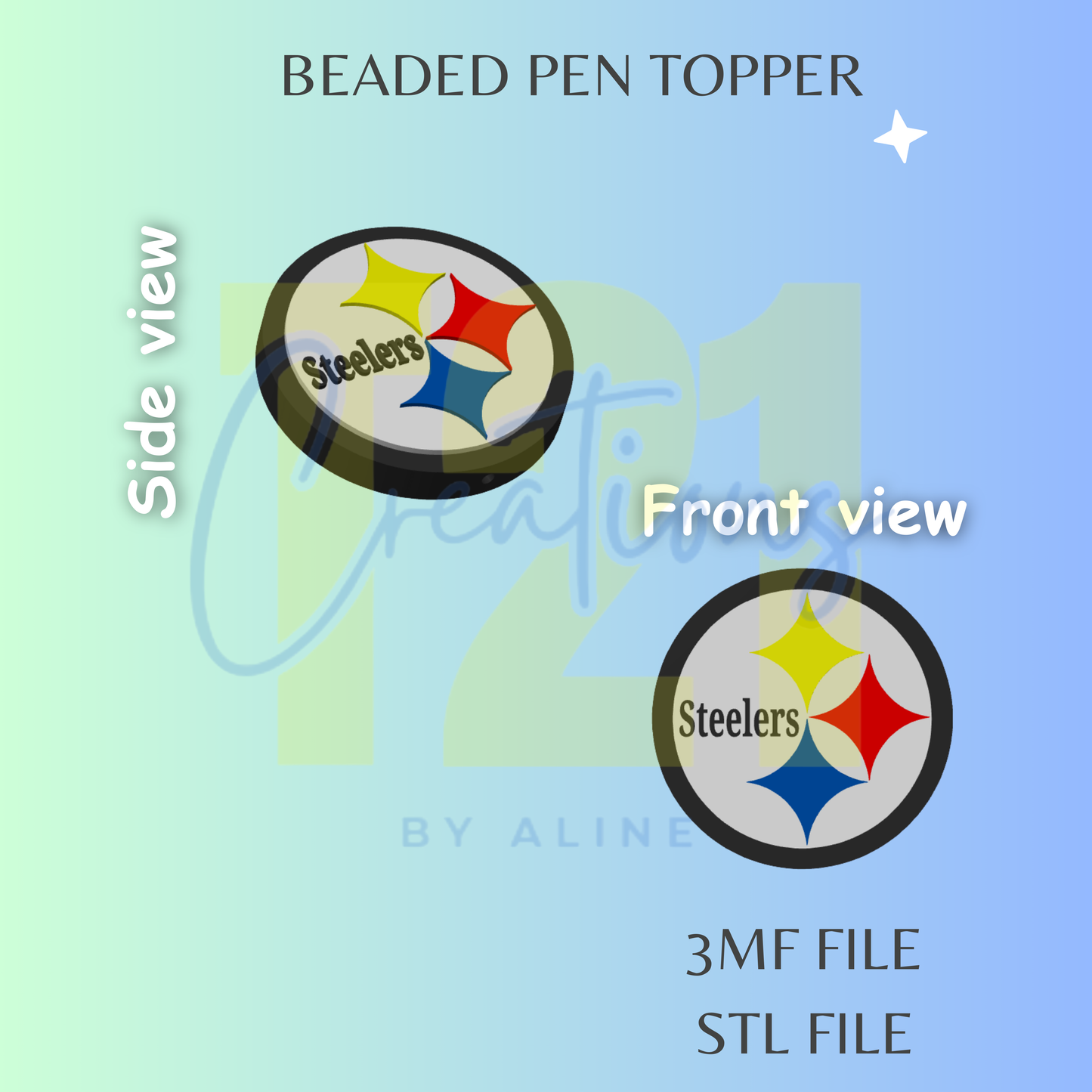PITTSBURG PEN TOPPER STL FILE