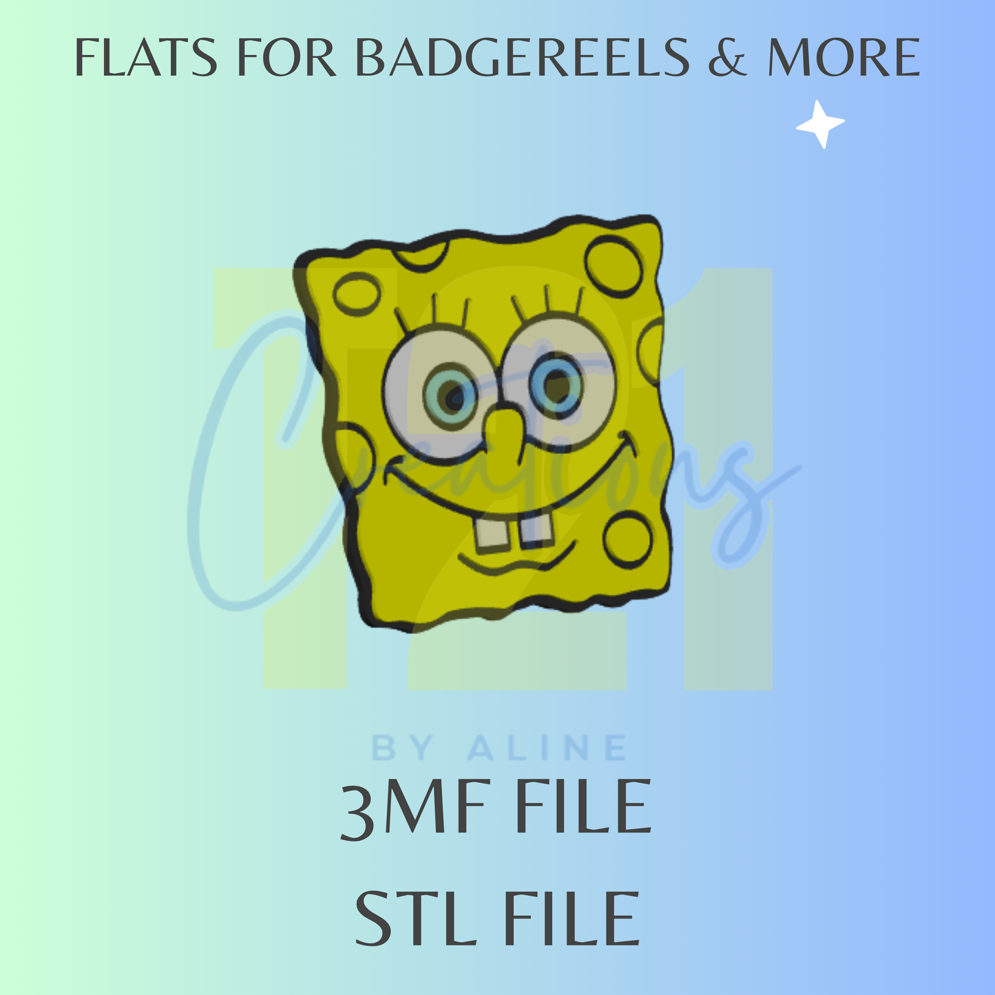 SPONGE GUY FLAT STL FILE